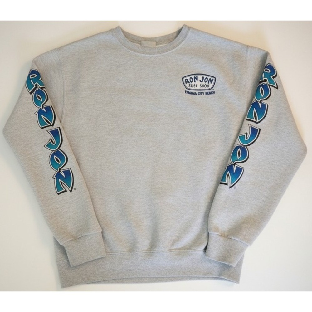 Ron Jon Surf Shop Women's  Small Sweatshirt Gray Panama City Beach Pullover
